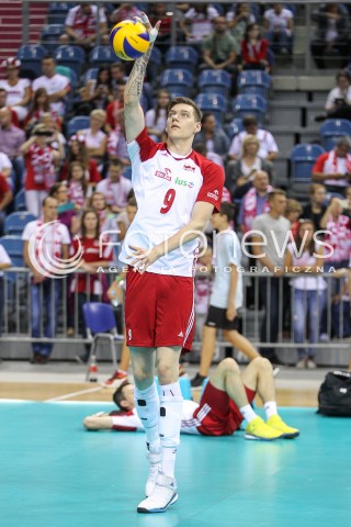  13.08.2017 KRAKOW (TAURON ARENA) <br />XV MEMORIAL HUBERTA JERZEGO WAGNERA <br />MECZ POLSKA - ROSJA ( MATCH POLAND - RUSSIA ) <br />N/Z BARTLOMIEJ LEMANSKI SYLWETKA <br /> 