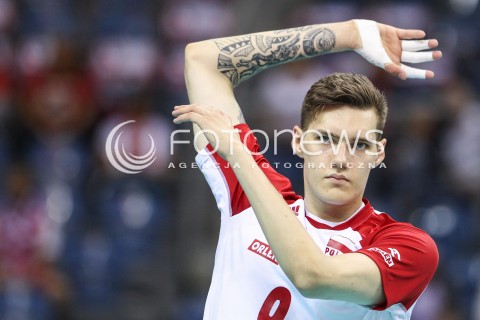  13.08.2017 KRAKOW (TAURON ARENA) <br />XV MEMORIAL HUBERTA JERZEGO WAGNERA <br />MECZ POLSKA - ROSJA ( MATCH POLAND - RUSSIA ) <br />N/Z BARTLOMIEJ LEMANSKI SYLWETKA <br /> 