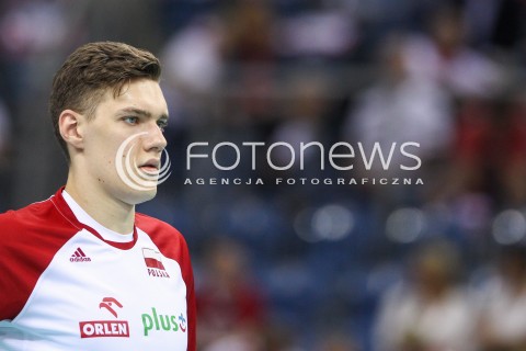  13.08.2017 KRAKOW (TAURON ARENA) <br />XV MEMORIAL HUBERTA JERZEGO WAGNERA <br />MECZ POLSKA - ROSJA ( MATCH POLAND - RUSSIA ) <br />N/Z BARTLOMIEJ LEMANSKI SYLWETKA <br /> 
