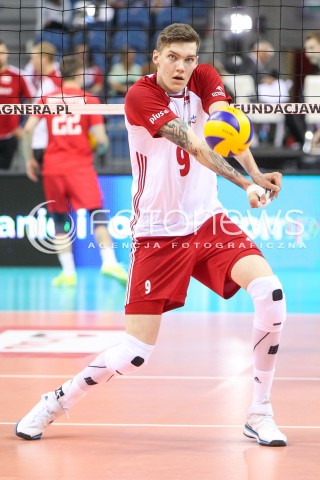  13.08.2017 KRAKOW (TAURON ARENA) <br />XV MEMORIAL HUBERTA JERZEGO WAGNERA <br />MECZ POLSKA - ROSJA ( MATCH POLAND - RUSSIA ) <br />N/Z BARTLOMIEJ LEMANSKI SYLWETKA <br /> 