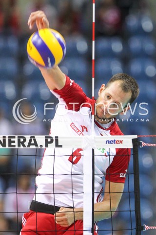  13.08.2017 KRAKOW (TAURON ARENA) <br />XV MEMORIAL HUBERTA JERZEGO WAGNERA <br />MECZ POLSKA - ROSJA ( MATCH POLAND - RUSSIA ) <br />N/Z BARTOSZ KUREK SYLWETKA ATAK <br /> 