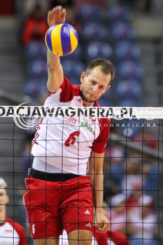  13.08.2017 KRAKOW (TAURON ARENA) <br />XV MEMORIAL HUBERTA JERZEGO WAGNERA <br />MECZ POLSKA - ROSJA ( MATCH POLAND - RUSSIA ) <br />N/Z BARTOSZ KUREK SYLWETKA ATAK <br /> 