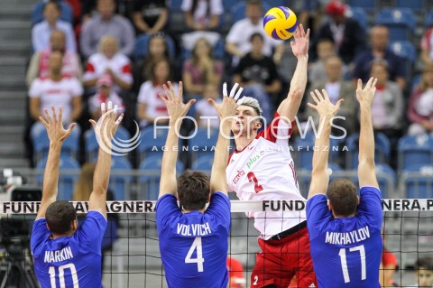  13.08.2017 KRAKOW (TAURON ARENA) <br />XV MEMORIAL HUBERTA JERZEGO WAGNERA <br />MECZ POLSKA - ROSJA ( MATCH POLAND - RUSSIA ) <br />N/Z MACIEJ MUZAJ <br /> 
