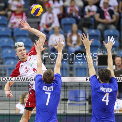  13.08.2017 KRAKOW (TAURON ARENA) <br />XV MEMORIAL HUBERTA JERZEGO WAGNERA <br />MECZ POLSKA - ROSJA ( MATCH POLAND - RUSSIA ) <br />N/Z MACIEJ MUZAJ <br /> 