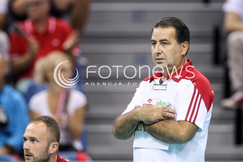  13.08.2017 KRAKOW (TAURON ARENA) <br />XV MEMORIAL HUBERTA JERZEGO WAGNERA <br />MECZ POLSKA - ROSJA ( MATCH POLAND - RUSSIA ) <br />N/Z FERDINANDO DE GIORGI - I TRENER ( HEAD COACH ) SYLWETKA <br /> 