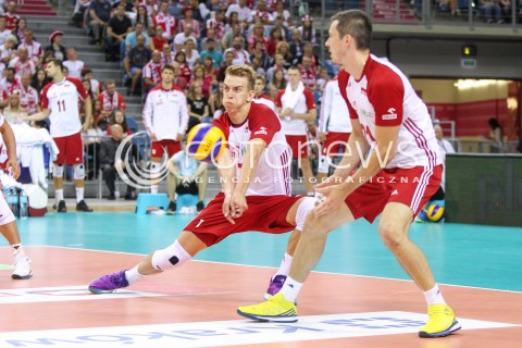  13.08.2017 KRAKOW (TAURON ARENA) <br />XV MEMORIAL HUBERTA JERZEGO WAGNERA <br />MECZ POLSKA - ROSJA ( MATCH POLAND - RUSSIA ) <br />N/Z ARTUR SZALPUK RAFAL BUSZEK <br /> 