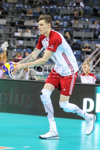  13.08.2017 KRAKOW (TAURON ARENA) <br />XV MEMORIAL HUBERTA JERZEGO WAGNERA <br />MECZ POLSKA - ROSJA ( MATCH POLAND - RUSSIA ) <br />N/Z BARTLOMIEJ LEMANSKI SYLWETKA <br /> 