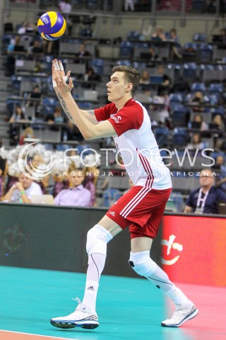  13.08.2017 KRAKOW (TAURON ARENA) <br />XV MEMORIAL HUBERTA JERZEGO WAGNERA <br />MECZ POLSKA - ROSJA ( MATCH POLAND - RUSSIA ) <br />N/Z BARTLOMIEJ LEMANSKI SYLWETKA <br /> 