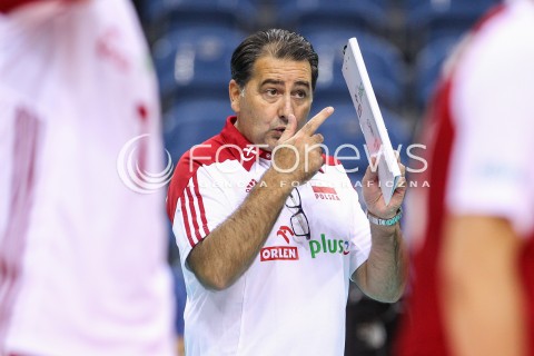 13.08.2017 KRAKOW (TAURON ARENA) <br />XV MEMORIAL HUBERTA JERZEGO WAGNERA <br />MECZ POLSKA - ROSJA ( MATCH POLAND - RUSSIA ) <br />N/Z FERDINANDO DE GIORGI - I TRENER ( HEAD COACH ) <br /> 
