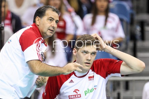  13.08.2017 KRAKOW (TAURON ARENA) <br />XV MEMORIAL HUBERTA JERZEGO WAGNERA <br />MECZ POLSKA - ROSJA ( MATCH POLAND - RUSSIA ) <br />N/Z FERDINANDO DE GIORGI - I TRENER ( HEAD COACH ) BARTLOMIEJ LEMANSKI <br /> 