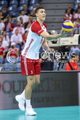  13.08.2017 KRAKOW (TAURON ARENA) <br />XV MEMORIAL HUBERTA JERZEGO WAGNERA <br />MECZ POLSKA - ROSJA ( MATCH POLAND - RUSSIA ) <br />N/Z LUKASZ KACZMAREK SYLWETKA <br /> 