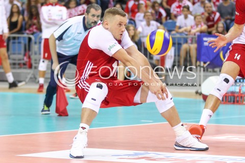  13.08.2017 KRAKOW (TAURON ARENA) <br />XV MEMORIAL HUBERTA JERZEGO WAGNERA <br />MECZ POLSKA - ROSJA ( MATCH POLAND - RUSSIA ) <br />N/Z DAMIAN WOJTASZEK SYLWETKA <br /> 