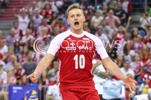  13.08.2017 KRAKOW (TAURON ARENA) <br />XV MEMORIAL HUBERTA JERZEGO WAGNERA <br />MECZ POLSKA - ROSJA ( MATCH POLAND - RUSSIA ) <br />N/Z DAMIAN WOJTASZEK SYLWETKA RADOSC EMOCJE <br /> 