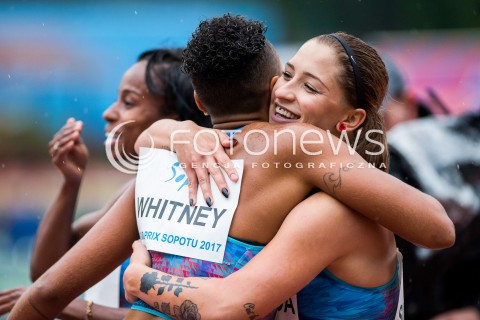  16.08.2017 SOPOT<br />XX. GRAND PRIX SOPOTU IM. JANUSZA SIDLY W LEKKOATLETYCE - BIEG NA 100M KOBIET<br />N/Z EWA SWOBODA <br /> 