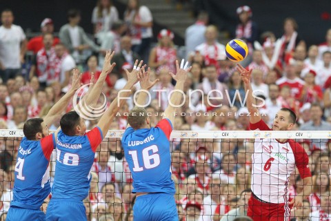  24.08.2017 WARSZAWA ( STADION NARODOWY ) <br />MISTRZOSTWA EUROPY W SIATKOWCE MEZCZYZN LOTTO EUROVOLLEY POLAND 2017 ( European Volleyball Championship ) <br />MECZ POLSKA - SERBIA ( Match Poland - Serbia ) <br />N/Z BARTOSZ KUREK <br /> 