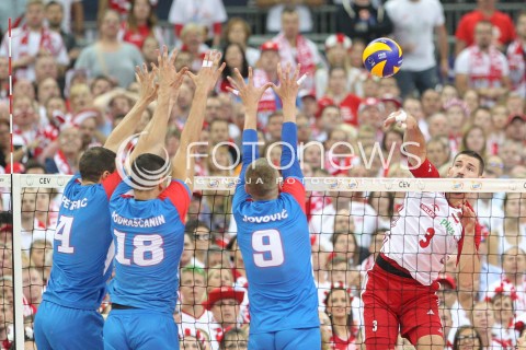  24.08.2017 WARSZAWA ( STADION NARODOWY ) <br />MISTRZOSTWA EUROPY W SIATKOWCE MEZCZYZN LOTTO EUROVOLLEY POLAND 2017 ( European Volleyball Championship ) <br />MECZ POLSKA - SERBIA ( Match Poland - Serbia ) <br />N/Z DAWID KONARSKI <br /> 
