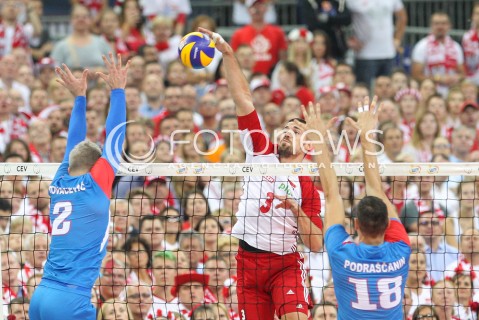 24.08.2017 WARSZAWA ( STADION NARODOWY ) <br />MISTRZOSTWA EUROPY W SIATKOWCE MEZCZYZN LOTTO EUROVOLLEY POLAND 2017 ( European Volleyball Championship ) <br />MECZ POLSKA - SERBIA ( Match Poland - Serbia ) <br />N/Z DAWID KONARSKI <br /> 