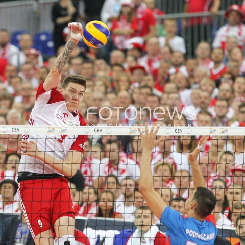  24.08.2017 WARSZAWA ( STADION NARODOWY ) <br />MISTRZOSTWA EUROPY W SIATKOWCE MEZCZYZN LOTTO EUROVOLLEY POLAND 2017 ( European Volleyball Championship ) <br />MECZ POLSKA - SERBIA ( Match Poland - Serbia ) <br />N/Z BARTLOMIEJ LEMANSKI <br /> 