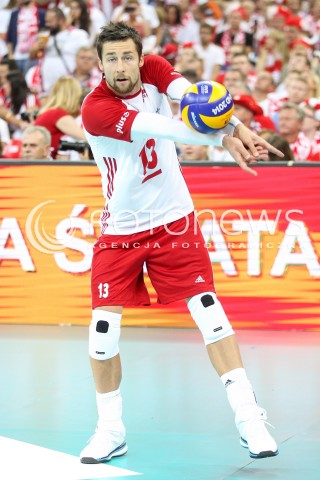  24.08.2017 WARSZAWA ( STADION NARODOWY ) <br />MISTRZOSTWA EUROPY W SIATKOWCE MEZCZYZN LOTTO EUROVOLLEY POLAND 2017 ( European Volleyball Championship ) <br />MECZ POLSKA - SERBIA ( Match Poland - Serbia ) <br />N/Z MICHAL KUBIAK SYLWETKA <br /> 