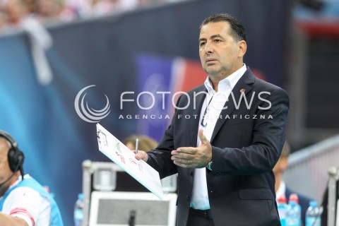  24.08.2017 WARSZAWA ( STADION NARODOWY ) <br />MISTRZOSTWA EUROPY W SIATKOWCE MEZCZYZN LOTTO EUROVOLLEY POLAND 2017 ( European Volleyball Championship ) <br />MECZ POLSKA - SERBIA ( Match Poland - Serbia ) <br />N/Z FERDINANDO DE GIORGI - I TRENER ( HEAD COACH ) ZLOSC EMOCJE<br /> 