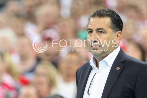  24.08.2017 WARSZAWA ( STADION NARODOWY ) <br />MISTRZOSTWA EUROPY W SIATKOWCE MEZCZYZN LOTTO EUROVOLLEY POLAND 2017 ( European Volleyball Championship ) <br />MECZ POLSKA - SERBIA ( Match Poland - Serbia ) <br />N/Z FERDINANDO DE GIORGI - I TRENER ( HEAD COACH ) SYLWETKA <br /> 