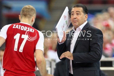  24.08.2017 WARSZAWA ( STADION NARODOWY ) <br />MISTRZOSTWA EUROPY W SIATKOWCE MEZCZYZN LOTTO EUROVOLLEY POLAND 2017 ( European Volleyball Championship ) <br />MECZ POLSKA - SERBIA ( Match Poland - Serbia ) <br />N/Z FERDINANDO DE GIORGI - I TRENER ( HEAD COACH ) PAWEL ZATORSKI <br /> 