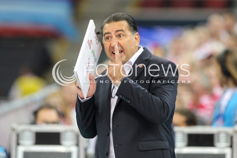  24.08.2017 WARSZAWA ( STADION NARODOWY ) <br />MISTRZOSTWA EUROPY W SIATKOWCE MEZCZYZN LOTTO EUROVOLLEY POLAND 2017 ( European Volleyball Championship ) <br />MECZ POLSKA - SERBIA ( Match Poland - Serbia ) <br />N/Z FERDINANDO DE GIORGI - I TRENER ( HEAD COACH ) SYLWETKA <br /> 