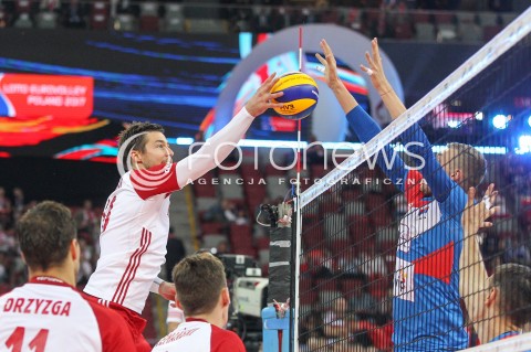  24.08.2017 WARSZAWA ( STADION NARODOWY ) <br />MISTRZOSTWA EUROPY W SIATKOWCE MEZCZYZN LOTTO EUROVOLLEY POLAND 2017 ( European Volleyball Championship ) <br />MECZ POLSKA - SERBIA ( Match Poland - Serbia ) <br />N/Z MICHAL KUBIAK <br /> 