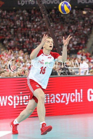  24.08.2017 WARSZAWA ( STADION NARODOWY ) <br />MISTRZOSTWA EUROPY W SIATKOWCE MEZCZYZN LOTTO EUROVOLLEY POLAND 2017 ( European Volleyball Championship ) <br />MECZ POLSKA - SERBIA ( Match Poland - Serbia ) <br />N/Z LUKASZ WISNIEWSKI SYLWETKA <br /> 