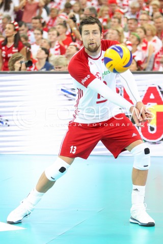  24.08.2017 WARSZAWA ( STADION NARODOWY ) <br />MISTRZOSTWA EUROPY W SIATKOWCE MEZCZYZN LOTTO EUROVOLLEY POLAND 2017 ( European Volleyball Championship ) <br />MECZ POLSKA - SERBIA ( Match Poland - Serbia ) <br />N/Z MICHAL KUBIAK SYLWETKA <br /> 