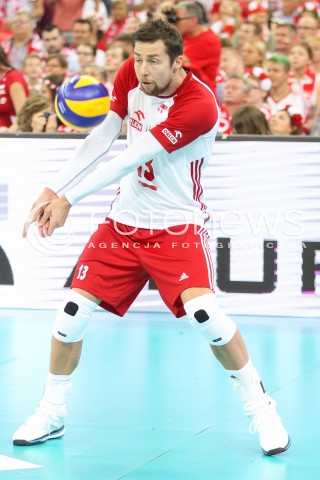  24.08.2017 WARSZAWA ( STADION NARODOWY ) <br />MISTRZOSTWA EUROPY W SIATKOWCE MEZCZYZN LOTTO EUROVOLLEY POLAND 2017 ( European Volleyball Championship ) <br />MECZ POLSKA - SERBIA ( Match Poland - Serbia ) <br />N/Z MICHAL KUBIAK SYLWETKA <br /> 