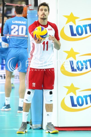 24.08.2017 WARSZAWA ( STADION NARODOWY ) <br />MISTRZOSTWA EUROPY W SIATKOWCE MEZCZYZN LOTTO EUROVOLLEY POLAND 2017 ( European Volleyball Championship ) <br />MECZ POLSKA - SERBIA ( Match Poland - Serbia ) <br />N/Z FABIAN DRZYZGA SYLWETKA <br /> 
