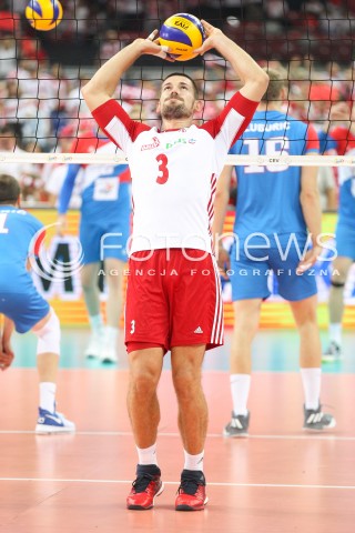  24.08.2017 WARSZAWA ( STADION NARODOWY ) <br />MISTRZOSTWA EUROPY W SIATKOWCE MEZCZYZN LOTTO EUROVOLLEY POLAND 2017 ( European Volleyball Championship ) <br />MECZ POLSKA - SERBIA ( Match Poland - Serbia ) <br />N/Z DAWID KONARSKI SYLWETKA <br /> 