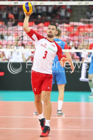  24.08.2017 WARSZAWA ( STADION NARODOWY ) <br />MISTRZOSTWA EUROPY W SIATKOWCE MEZCZYZN LOTTO EUROVOLLEY POLAND 2017 ( European Volleyball Championship ) <br />MECZ POLSKA - SERBIA ( Match Poland - Serbia ) <br />N/Z DAWID KONARSKI SYLWETKA <br /> 