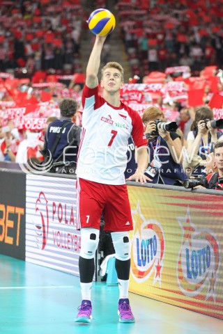  24.08.2017 WARSZAWA ( STADION NARODOWY ) <br />MISTRZOSTWA EUROPY W SIATKOWCE MEZCZYZN LOTTO EUROVOLLEY POLAND 2017 ( European Volleyball Championship ) <br />MECZ POLSKA - SERBIA ( Match Poland - Serbia ) <br />N/Z ARTUR SZALPUK SYLWETKA <br /> 