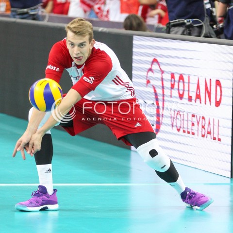  24.08.2017 WARSZAWA ( STADION NARODOWY ) <br />MISTRZOSTWA EUROPY W SIATKOWCE MEZCZYZN LOTTO EUROVOLLEY POLAND 2017 ( European Volleyball Championship ) <br />MECZ POLSKA - SERBIA ( Match Poland - Serbia ) <br />N/Z ARTUR SZALPUK SYLWETKA <br /> 