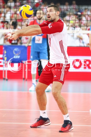  24.08.2017 WARSZAWA ( STADION NARODOWY ) <br />MISTRZOSTWA EUROPY W SIATKOWCE MEZCZYZN LOTTO EUROVOLLEY POLAND 2017 ( European Volleyball Championship ) <br />MECZ POLSKA - SERBIA ( Match Poland - Serbia ) <br />N/Z DAWID KONARSKI SYLWETKA <br /> 