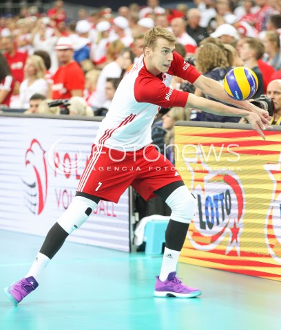  24.08.2017 WARSZAWA ( STADION NARODOWY ) <br />MISTRZOSTWA EUROPY W SIATKOWCE MEZCZYZN LOTTO EUROVOLLEY POLAND 2017 ( European Volleyball Championship ) <br />MECZ POLSKA - SERBIA ( Match Poland - Serbia ) <br />N/Z ARTUR SZALPUK SYLWETKA <br /> 