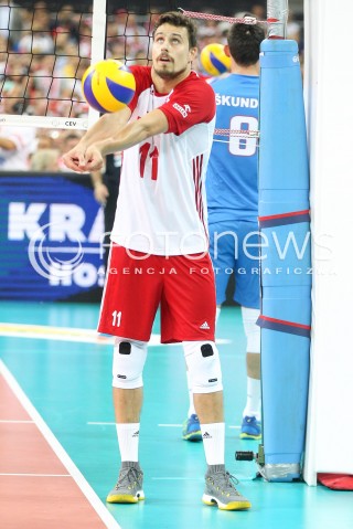  24.08.2017 WARSZAWA ( STADION NARODOWY ) <br />MISTRZOSTWA EUROPY W SIATKOWCE MEZCZYZN LOTTO EUROVOLLEY POLAND 2017 ( European Volleyball Championship ) <br />MECZ POLSKA - SERBIA ( Match Poland - Serbia ) <br />N/Z FABIAN DRZYZGA SYLWETKA <br /> 