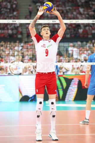  24.08.2017 WARSZAWA ( STADION NARODOWY ) <br />MISTRZOSTWA EUROPY W SIATKOWCE MEZCZYZN LOTTO EUROVOLLEY POLAND 2017 ( European Volleyball Championship ) <br />MECZ POLSKA - SERBIA ( Match Poland - Serbia ) <br />N/Z BARTLOMIEJ LEMANSKI SYLWETKA <br /> 
