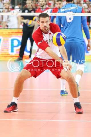  24.08.2017 WARSZAWA ( STADION NARODOWY ) <br />MISTRZOSTWA EUROPY W SIATKOWCE MEZCZYZN LOTTO EUROVOLLEY POLAND 2017 ( European Volleyball Championship ) <br />MECZ POLSKA - SERBIA ( Match Poland - Serbia ) <br />N/Z DAWID KONARSKI SYLWETKA <br /> 