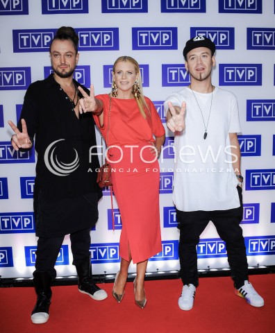  24.08.2017 WARSZAWA <br />RAMOWKA JESIENNA TVP<br />N/Z TOMSON BARON MARIA SADOWSKA<br /> 