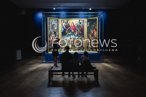  24.08.2017 GDANSK<br />KONFERENCJA PRASOWA POSWIECONA PROJEKTOWI SAD OSTATECZNY HANSA MEMLINGA W MUZEUM NARODOWYM W GDANSKU<br />N/Z OBRAZ SAD OSTATECZNY HANS MEMLING<br /> 