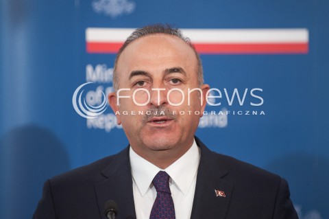  25.08.2017 WARSZAWA<br />KONFERENCJA MINISTROW SPRAW ZAGRANICZNYCH POLSKI RUMUNII I TURCJI PO SPOTKANIU NATO<br />N/Z TEODOR MELESCANU<br /> 