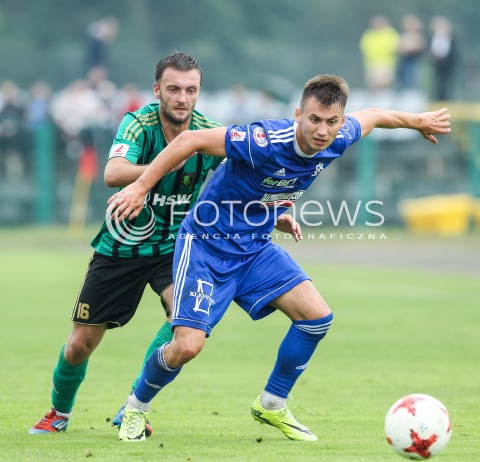  26.08.2017 STALOWA WOLA<br />PILKA NOZNA - II LIGA - 6. KOLEJKA<br />MECZ STAL STALOWA WOLA - LKS LODZ <br />N/Z JAKUB KOSTYRKA BARTOSZ SOBOTKA <br /> 