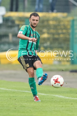  26.08.2017 STALOWA WOLA<br />PILKA NOZNA - II LIGA - 6. KOLEJKA<br />MECZ STAL STALOWA WOLA - LKS LODZ <br />N/Z BARTOSZ SOBOTKA SYLWETKA <br /> 