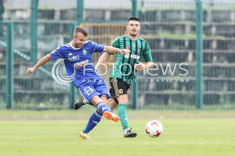  26.08.2017 STALOWA WOLA<br />PILKA NOZNA - II LIGA - 6. KOLEJKA<br />MECZ STAL STALOWA WOLA - LKS LODZ <br />N/Z MATEUSZ GAMROT STEPAN HIRSKYJ<br /> 
