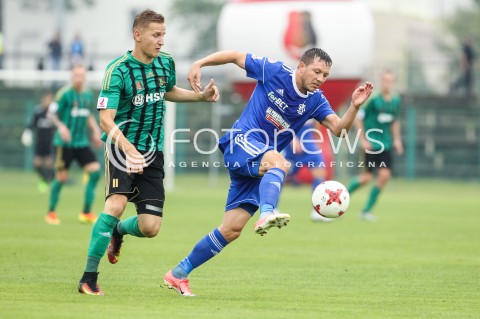  26.08.2017 STALOWA WOLA<br />PILKA NOZNA - II LIGA - 6. KOLEJKA<br />MECZ STAL STALOWA WOLA - LKS LODZ <br />N/Z MATEUSZ STAPORSKI PAWEL PYCIAK<br /> 