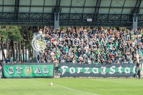  26.08.2017 STALOWA WOLA<br />PILKA NOZNA - II LIGA - 6. KOLEJKA<br />MECZ STAL STALOWA WOLA - LKS LODZ <br />N/Z KIBICE STALI STALOWA WOLA DOPING EMOCJE TRANSPARENT FORZA STAL<br /> 