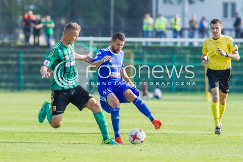  26.08.2017 STALOWA WOLA<br />PILKA NOZNA - II LIGA - 6. KOLEJKA<br />MECZ STAL STALOWA WOLA - LKS LODZ <br />N/Z PRZEMYSLAW KOCOT PRZEMYSLAW STELMACH<br /> 
